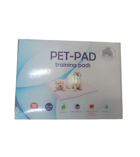 פדים פט-פד לכלבים וחיות מחמד  100 יח' 60*60 ס