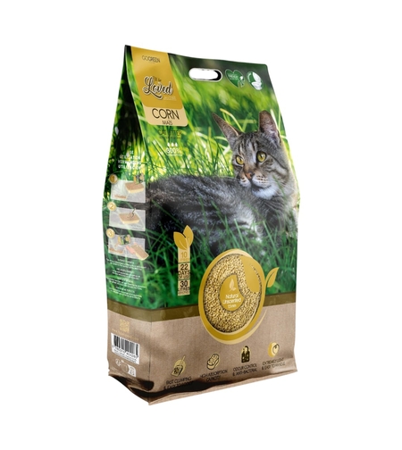 חול תירס אקולוגי לחתולים To Be Loved – טבעי, מתגבש וידידותי (10 ליטר / 4 ק