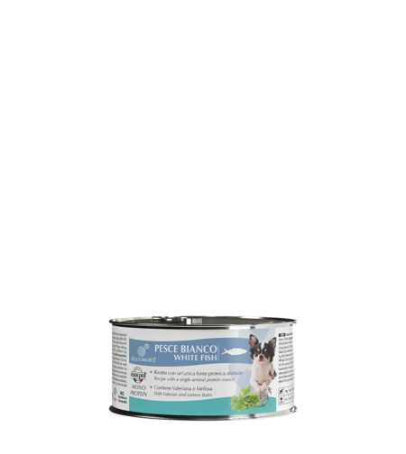 שימור אקוליבריה לכלב 150 גר' - דג לבן