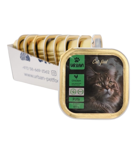 מעדן פטה לחתול עוף- אורבן