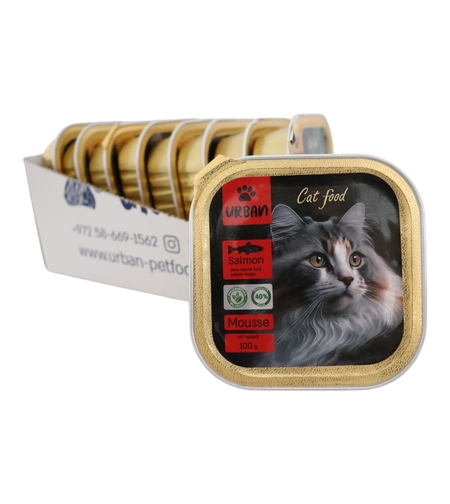 מעדן מוס לחתולים - סלמון- אורבן