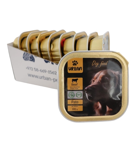 מעדן לכלב בטעם בקר - אורבן