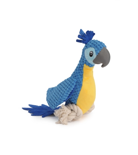 צעצוע בצורת תוכי לכלב עם חבל - קמון