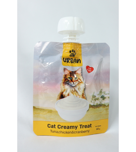 מעדן קרמי (שלוק) לחתול טונה וחמוציות