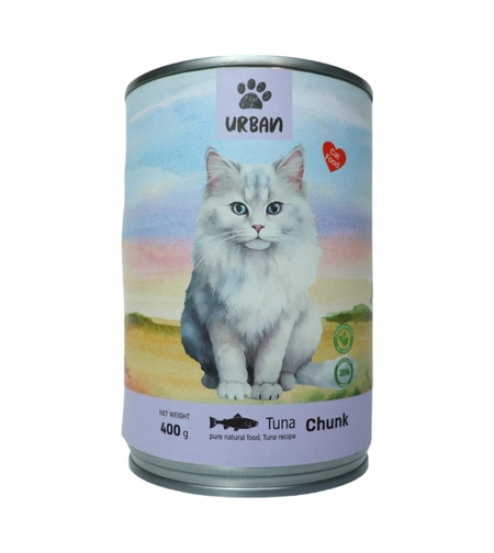 שימורים לחתול נתחים בטעם טונה- אורבן