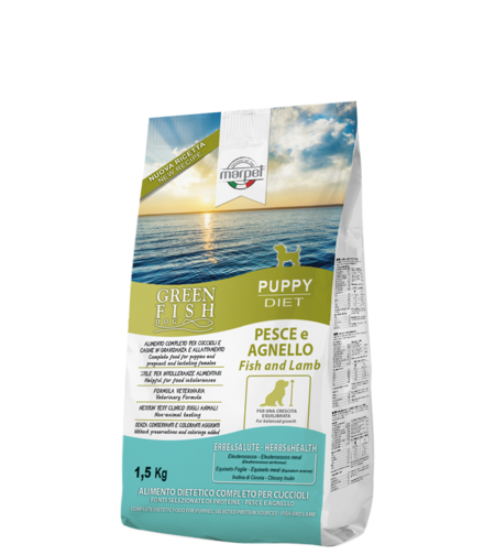 גרין פיש גורים גזע בינוני - 12  ק