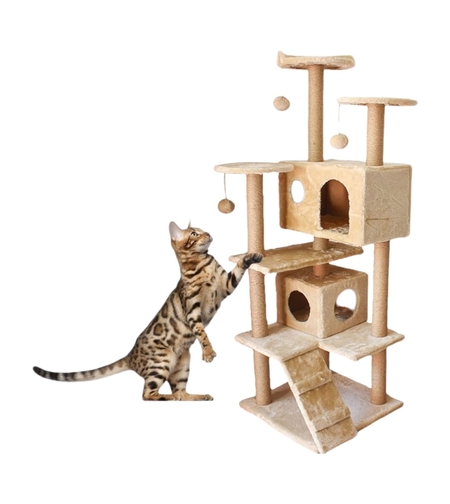 מתקן גירוד גדול לחתול 50X50X150