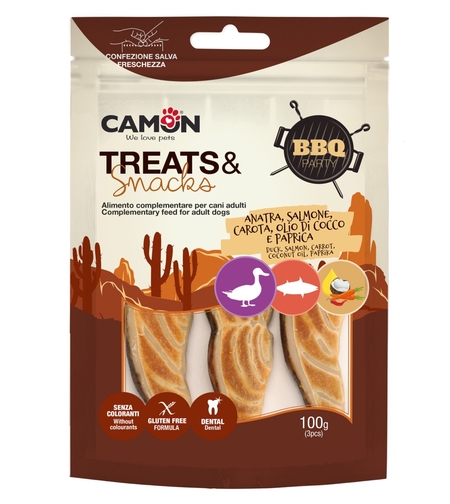 חטיף ברביקיו ברווז סלמון וירקות - קמון