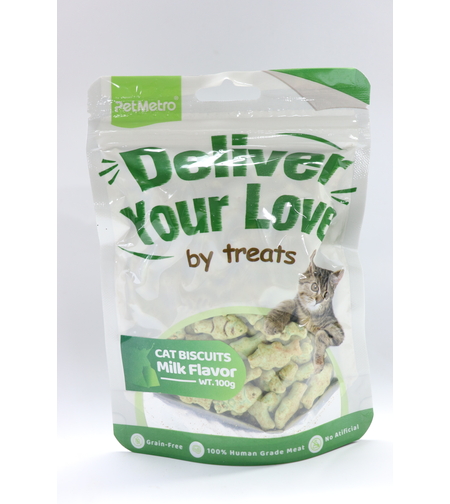 ביסקוויט לחתולים בטעם חלב