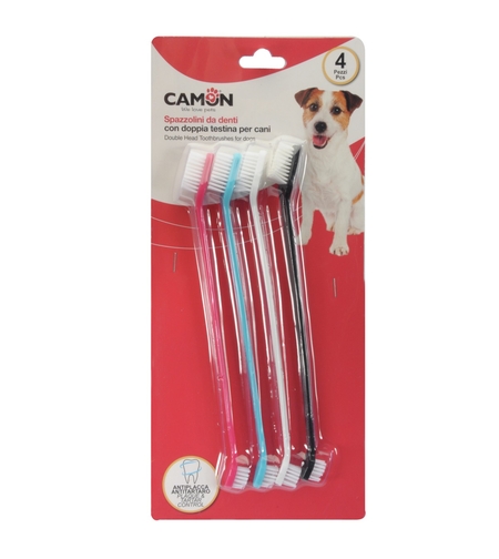 סט מברשות שיניים דו צדדיות - 4 יח'