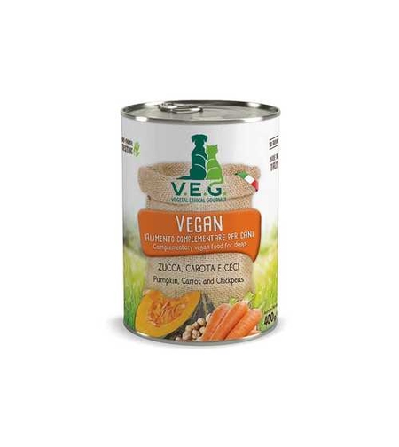 שימור VEG – גזר, דלעת וחומוס (400 גרם) לכלבים ולחתולים