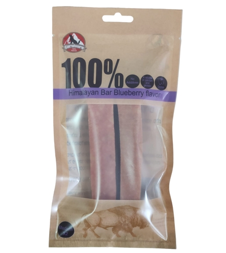 זוג עצמות חלב יאק בטעם אוכמניות- מידה M