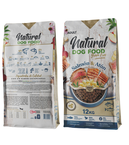 נטורל היפואלרגני- מזון לכלבים על בסיס סלמון וטונה - ללא דגנים - 12 ק