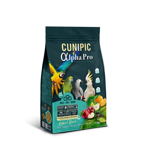 כופתיות קוניפיק אלפא פרו לתוכים גדולים- טבעי - 1 ק