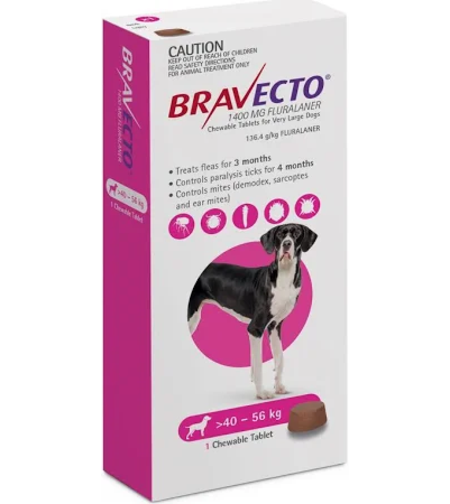 ברבקטו (Bravecto) לכלבים הגנה רבעונית עוצמתית נגד פרעושים וקרציות