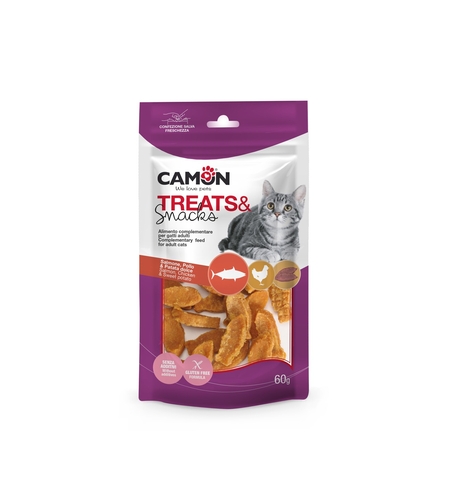 חטיף סלמון עוף ובטטה לחתול - קמון