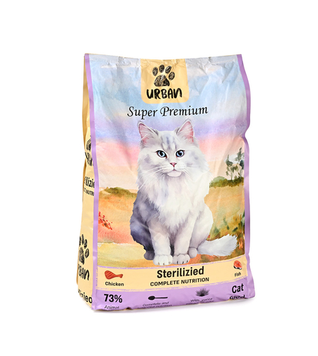 אורבן (Urban) לחתולים מסורסים ומעוקרות – מזון מלא ומאוזן (7.5 ק
