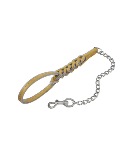 רצועה קצרה דמוי עור עם שרשרת