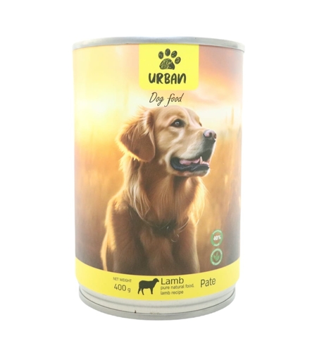 שימורי פטה לכלב בטעם כבש - אורבן