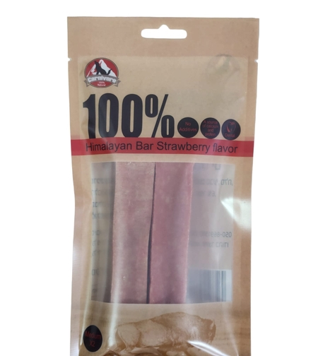 זוג עצמות חלב יאק בטעם תות- מידה M