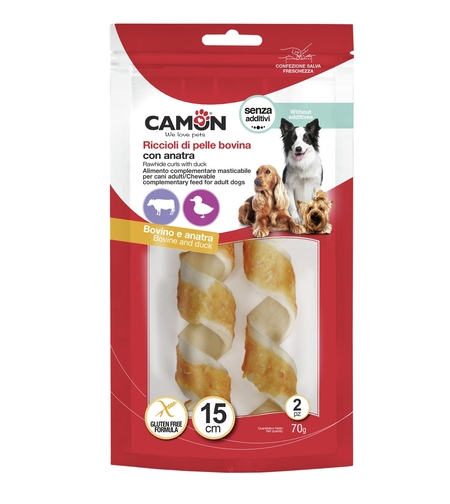 זוג עצמות ספירלה עטופות בברווז - קמון