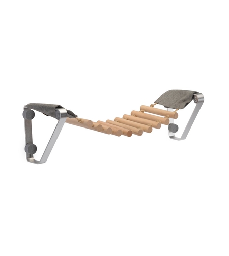 גשר תלייה עם רגלי אלומיניום לחתול מידות: 60X15 ס