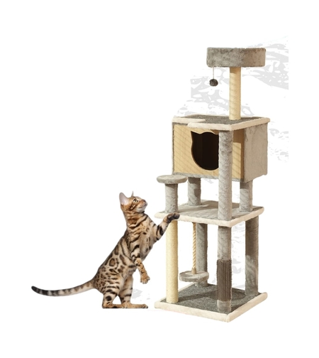 מתקן גירוד גדול לחתול- 49X49X145