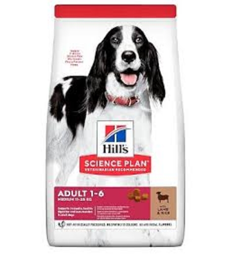 הילס מזון  לכלבים בוגרים גזע בינוני על בסיס כבש-  אריזת חיסכון 14 ק