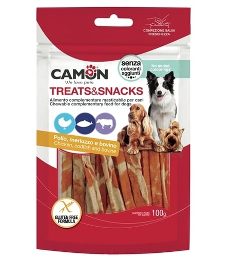 חטיף מקלות בקר, עוף ודג קוד