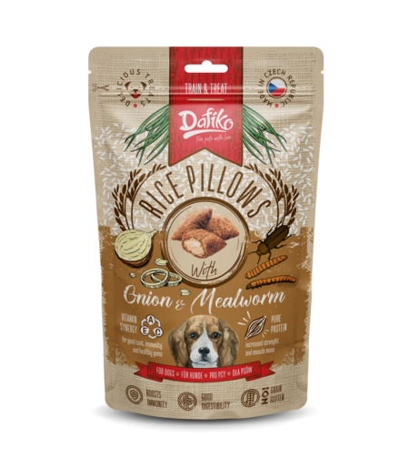 דנטוס כריות לכלבים זחלי קמח ובצל