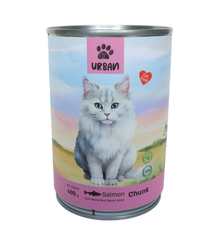 שימורי אורבן (Urban) לחתול – נתחים עסיסיים בטעם סלמון