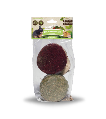 חטיף דיסקיות למכרסמים עם ירקות וצמחים - קוניפיק