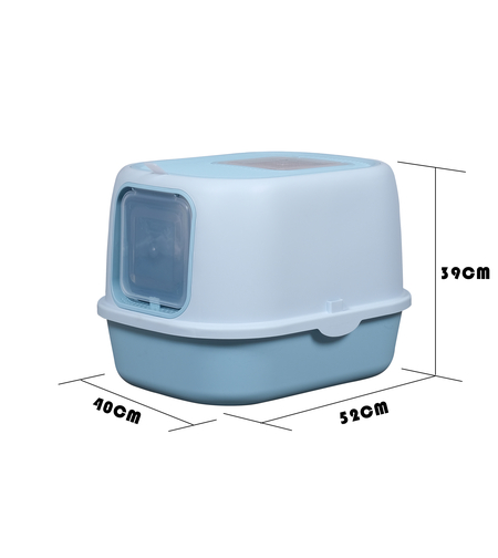 שירותים סגורים עם פתח עליון ופתח קדמי