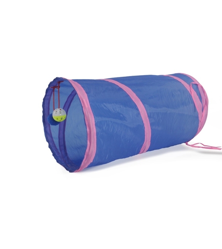 מנהרת חתולים מודולרית עם כדורים