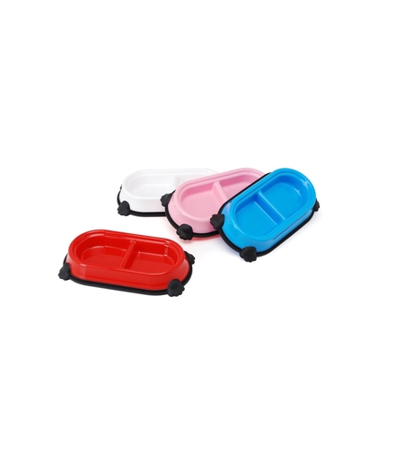 זוג קערות האכלה לכלב / לחתול - קמון