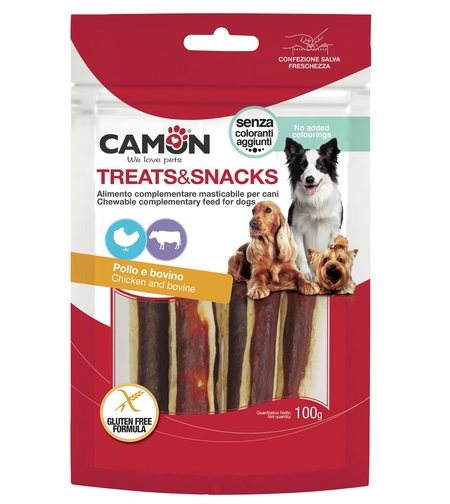 חטיף עוף ובשר בקר מיובש - קמון