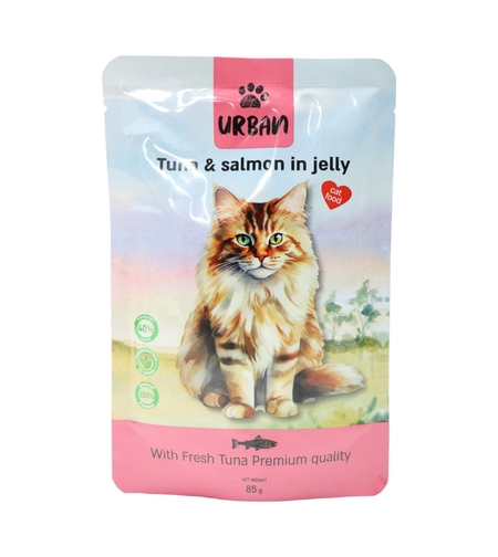 פאוץ' לחתול טונה וסלמון בג'לי - אורבן