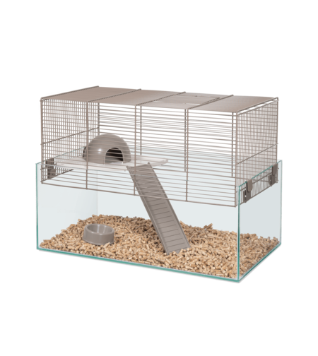 כלוב מכרסמים מזכוכית 51x29x37cm