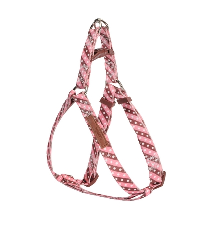 ריתמה לכלב בורדו ורוד עם נקודות 