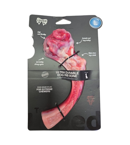 נשכן חזק ועמיד לכלב בטעם בקר - M