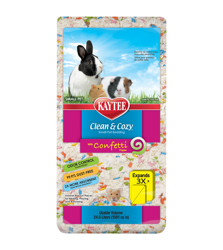 מצע קונפטי למכרסמים 24.6 ליטר - חברת קייטי