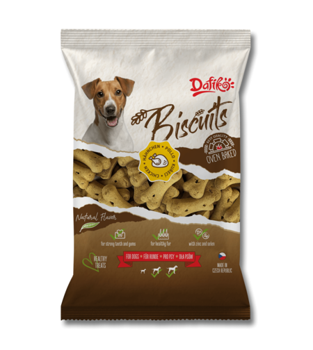 ביסקוויט בטעם עוף לכלב