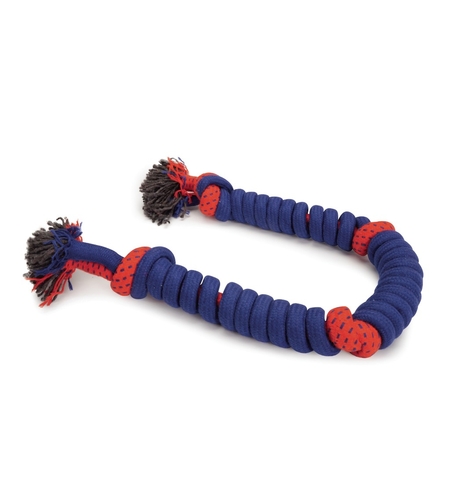צעצוע לכלבים - חבל כפול מפוליאסטר וכותנה