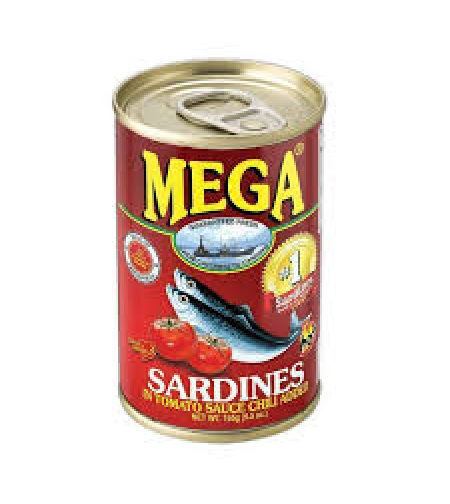 Mega Sardines in Tomato Sauce Chilli Added 155grms