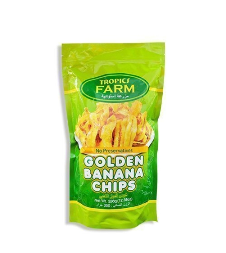 Tropics Farm - Golden Banana Chips 350g