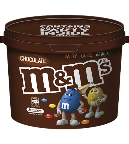 M&M's -Party Bucket - Chocolate 640g