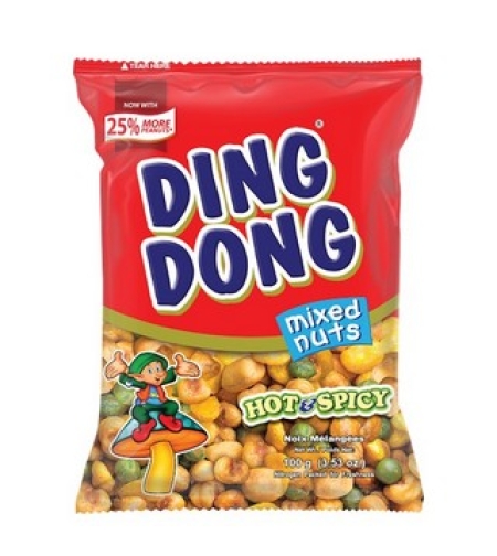 Ding Dong Mixed Nuts Hot  & Spicy 100g