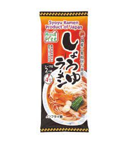kit for making vegetable ramen noodle soup flavored with soy