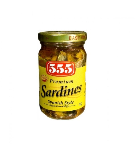 555 -  Premium Sardines Spanish Style 230g 