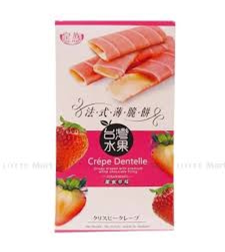 Crispy crepes with Strawberry & Chocolate Flavor 78grms